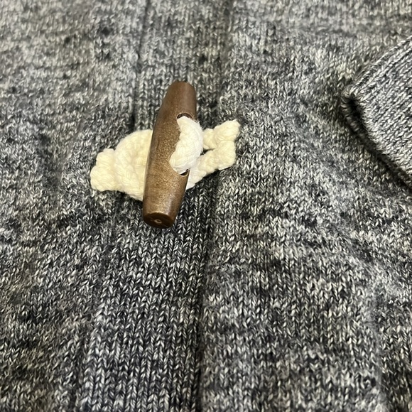 Gap Toggle Charcoal Gray Hooded Cardigan - Picture 2 of 9